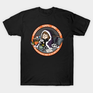 Hobbies, Naps, and Cats (Orange) T-Shirt